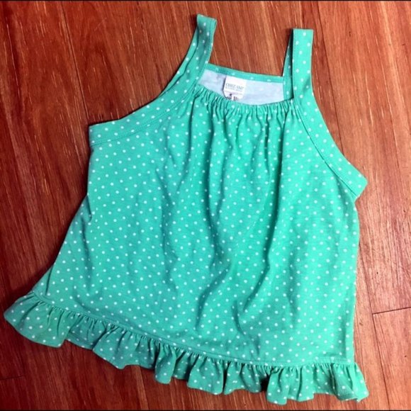 Chez Ami NEW NWT Mint Polka Dot Tank 6 - Picture 1 of 3